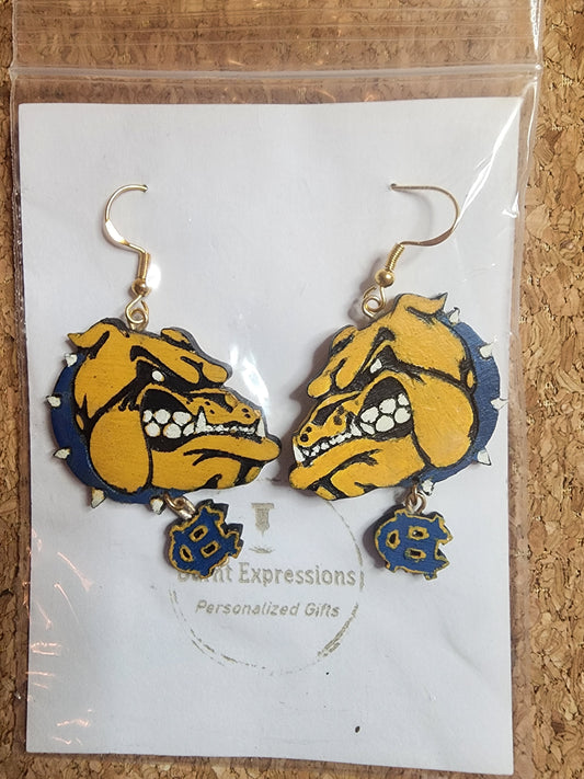 Chapel Hill ISD Bulldogs  earrings